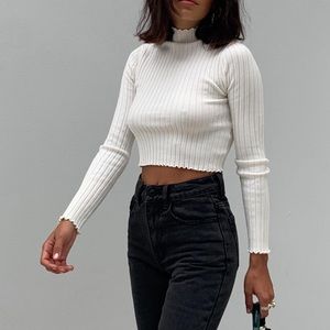 Princess Polly Cropped Turtleneck